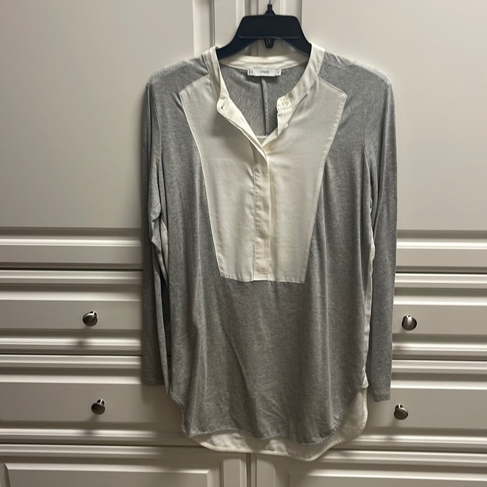 Vince tuxedo style women’s shirt